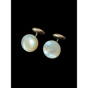 Classic White Mother-of-Pearl Cuff Links